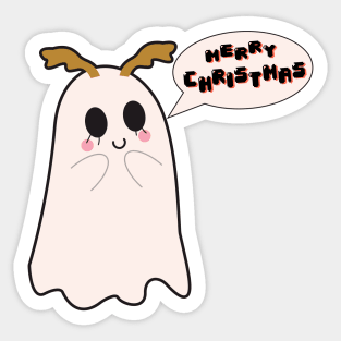 Cute Christmas Ghost Sticker